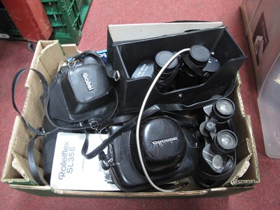 Lot 1054 - Rolleifex SL35E Camera Minolta Hi-Matic 9,...