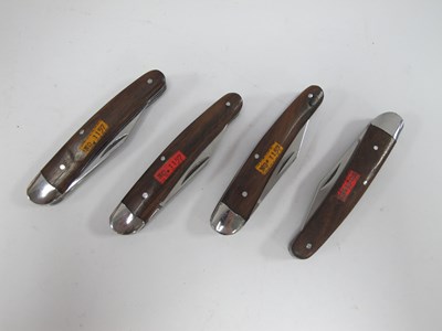 Lot 1296 - Four Stainless Steel Bladed Pocket Knives (4).
