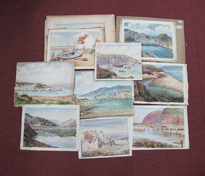 Lot 1474 - Richard.A Siddall (Sheffield Artist) Coastal &...