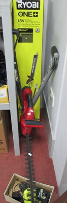 Lot 1131 - Ryobi Cordless Hedge Trimmer (boxed),...