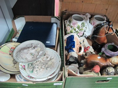 Lot 1084 - Mixed ceramics and figures, including large...