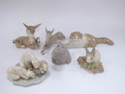 Lot 1218 - Collection of Six Spanish Lladro and Nao...