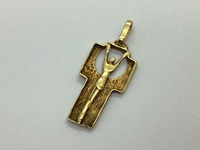 Lot 103 - A Modernist Style Crucifix Pendant, of...