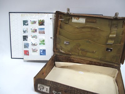 Lot 1383 - A vintage hard-sided briefcase, featuring a...