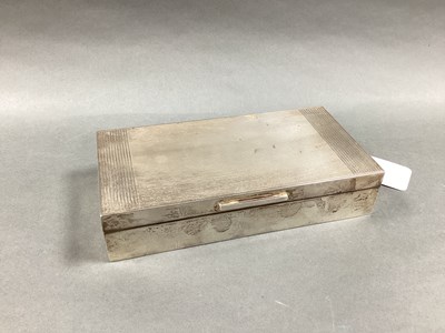 Lot 7 - A Hallmarked Silver Cigarette Box, Padgett &...