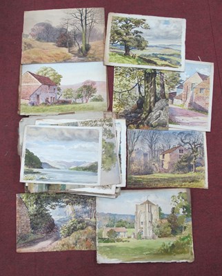 Lot 1466 - Richard A Sidall (Sheffield Artist) Landscapes,...