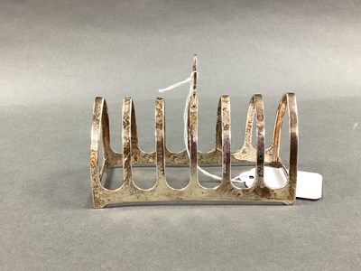Lot 6 - A Hallmarked Silver Seven Bar Toast Rack,...