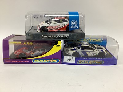 Lot 746 - Three Scalextric 1:32 scale slot cars to...