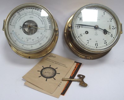 Lot 1315 - Schatz 'Royal Mariner' Brass Cased Ships Clock,...
