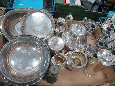 Lot 1106 - Furniss of Sheffield Plated Teapot, sugar...
