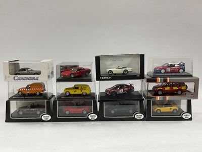 Lot 631 - Twelve 1:43 scale diecast model cars by Maxi...