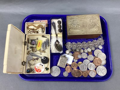 Lot 232 - A Hallmarked Silver Vesta Case, together with...