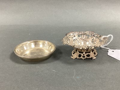 Lot 57 - A Hallmarked Silver Pierced Trinket Dish,...