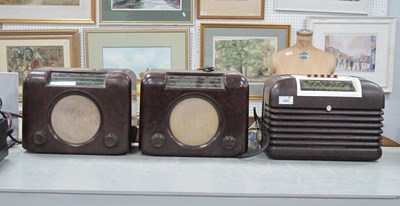 Lot 1431 - Bush Bakelite Cased Radios. (3).