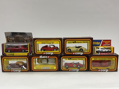 Lot 637 - Eight Diecast Model Cars by Corgi, Dinky to...