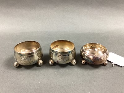 Lot 23 - A Pair of Hallmarked Silver Salts, CM, London...