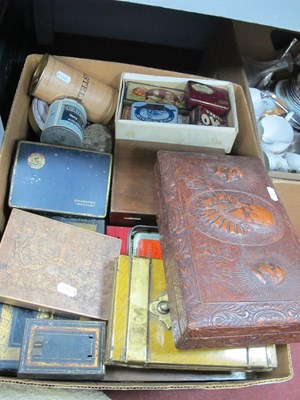 Lot 1090 - Collectables of boxes and tins, in large...
