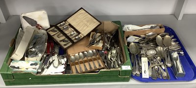 Lot 175 - A Mixed Lot of Plated Cutlery, including cased...