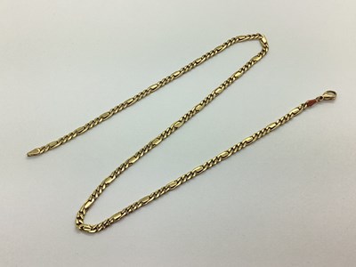 Lot 98 - A Fancy Link Chain, stamped "9K".