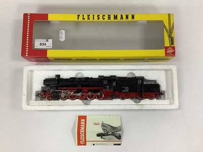 Lot 834 - A Fleischmann 'HO' Gauge Ref No 1363 2-10-0...