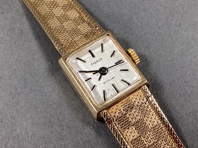 Lot 249 - Tissot; A Quartz Ladies Wristwatch, a 9ct gold...