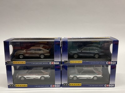 Lot 652 - Four Corgi Vanguards 1:43 diecast model Audi...