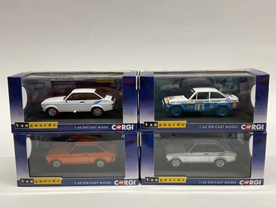 Lot 587 - Four Corgi Vanguards 1:43 scale diecast model...