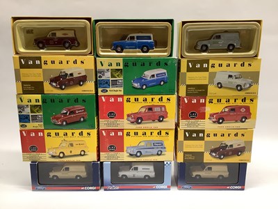Lot 644 - Twelve Lledo, Corgi Vanguards 1:43rd scale...