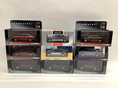 Lot 654 - Nine Corgi, Lledo Vanguards 1:43rd scale...