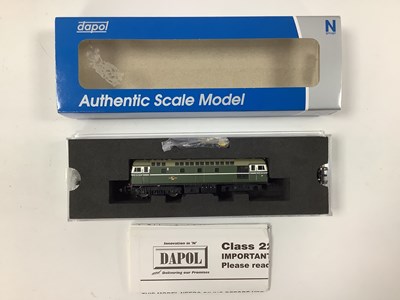 Lot 726 - A boxed Dapol N gauge Class 27 diesel (ref...