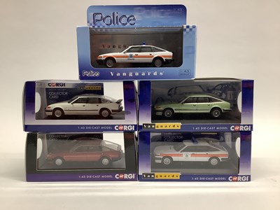 Lot 614 - Five Corgi, Lledo Vanguards 1:43rd scale...