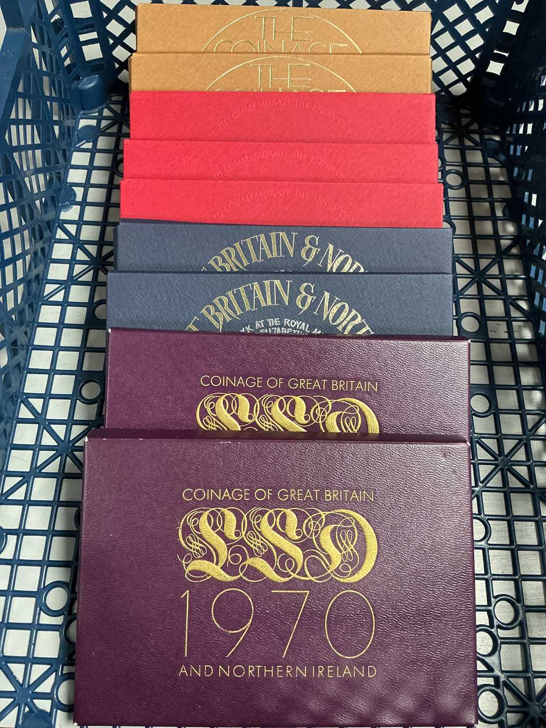 Lot 438 - Collection Of Nine GB Year Proof Coin Sets,...