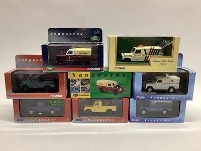 Lot 682 - Eight Corgi, Lledo Vanguards diecast model...