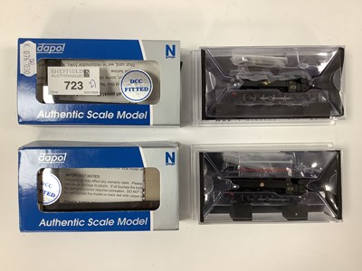 Lot 723 - Two boxed Dapol N gauge pannier tank engines: "...