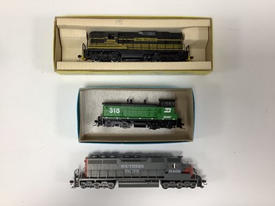 Lot 467 - Three HO scale American diesel locomotives: a...