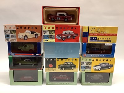 Lot 637 - Twelve Lledo, Corgi Vanguards 1:43rd scale...