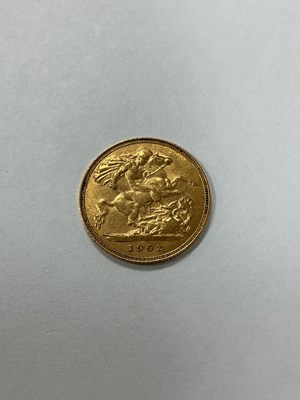 Lot 605 - 1902 Edward VII Gold Half Sovereign.