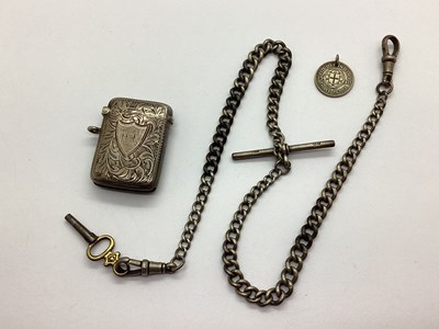 Lot 239 - An Edwardian Hallmarked Silver Vesta Case,...