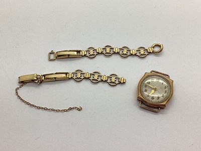 Lot 254 - A Ladies Wristwatch Head, the unsigned dial...