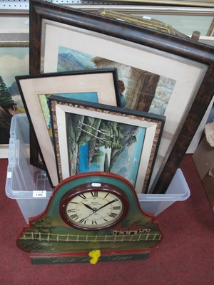 Lot 1165 - Wall decorations and chair, including wooden...