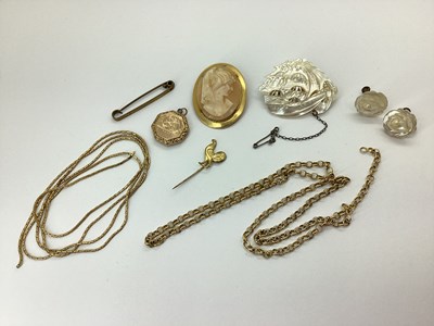 Lot 162 - A Vintage Octagonal Locket Pendant, scroll...