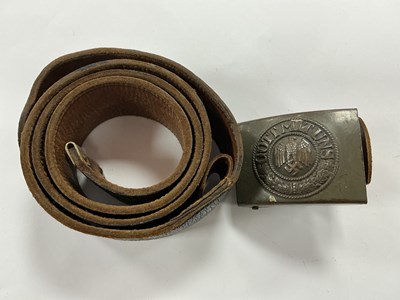 Lot 472 - WWII German Third Reich Heer Belt & Tabbed...