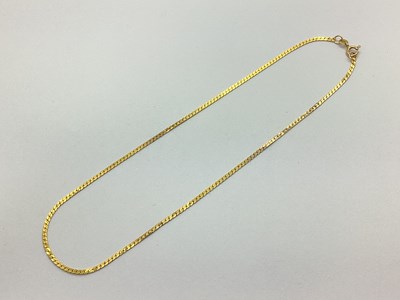 Lot 96 - A 9ct Gold Smooth Link Chain, of uniform...