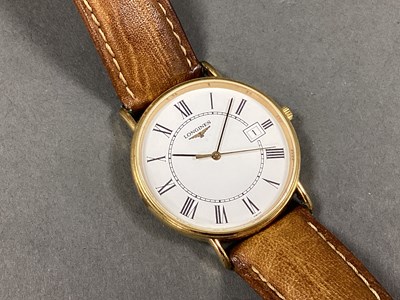 Lot 253 - Longines; A 1990's Gent's Wristwatch,...