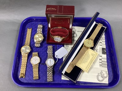 Lot 212 - Gold Plated Gent's Wristwatches, including...