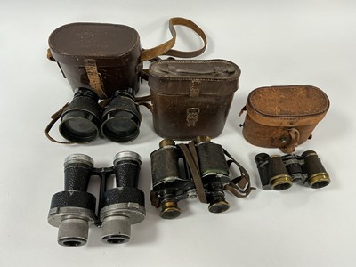 Lot 448 - WWII British Unmarked Binoculars of a Pattern...