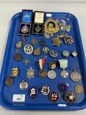 Lot 460 - British Army Cap & Sweetheart Badges,...
