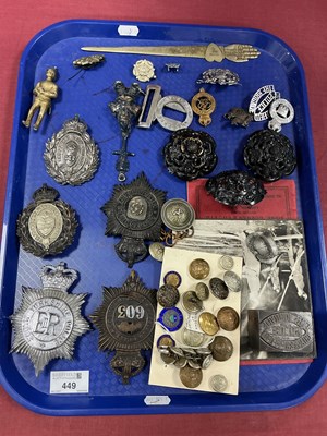 Lot 449 - Police Helmet Plates, including Sheffield City...