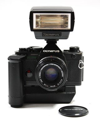 Lot 805 - Olympus OM-2 Spot/Program 35mm SLR Film Camera...
