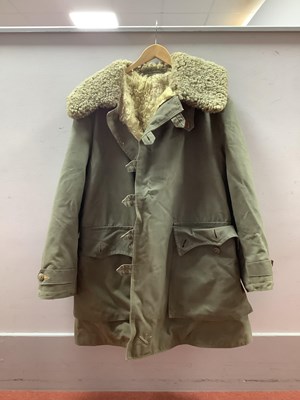 Lot 302 - Swedish Army M1909 Parka Field Coat, sheepskin...